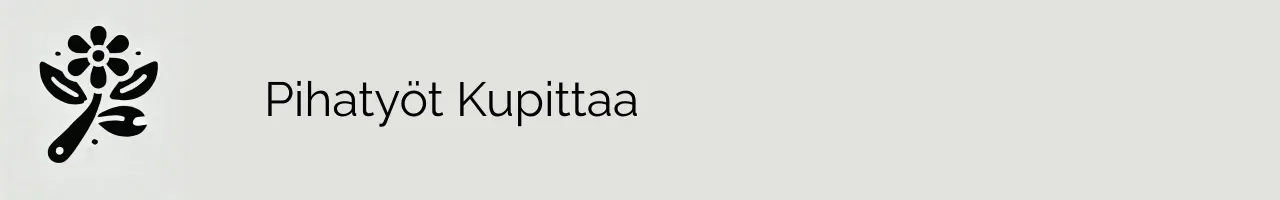 Pihatyöt Kupittaa